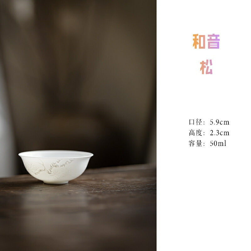 IwaiLoft 和音・50ml 薄い 盃 酒器 茶杯 茶器 湯のみ 湯呑み お茶