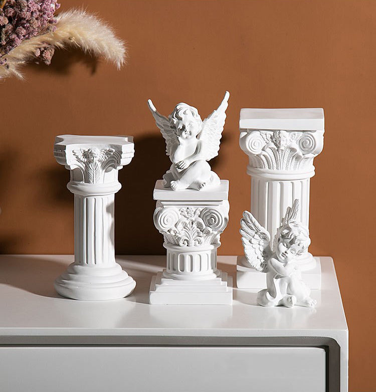 IwaiLoft 彫像 白 オブジェ かわいい 縁起物 工芸品 彫像 おしゃれ