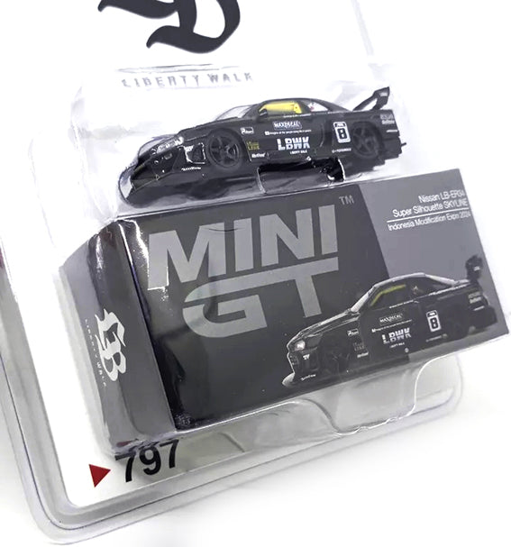 MINI GT #797 NISSAN LB-ER34 SUPER SILHOUETTE SKYLINE INDONESIA
