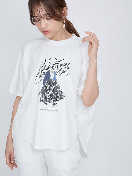 ドールモチーフプロントTシャツ≪手洗い可能≫ | QUEENS COURT
