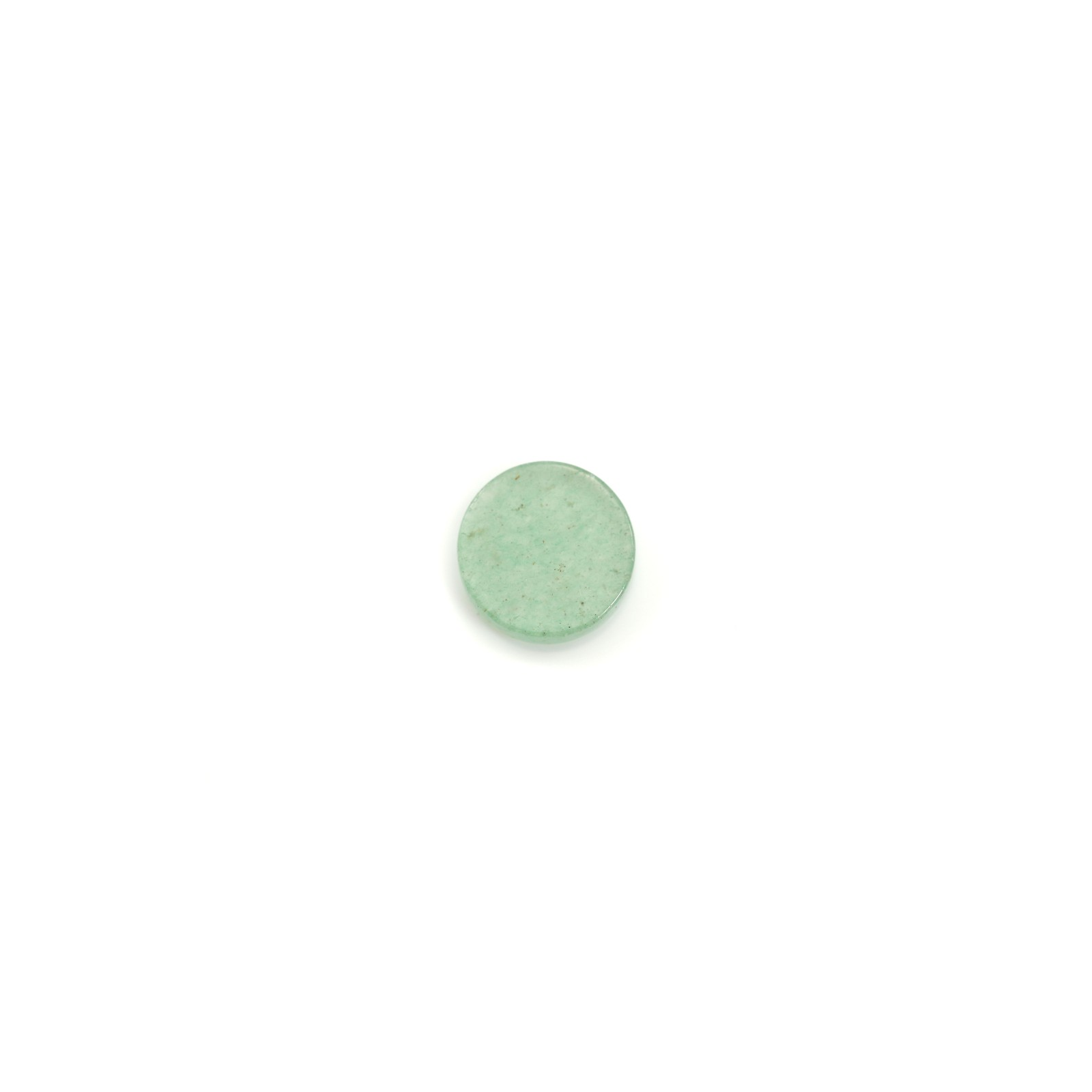 グリーンアベンチュリンのカボションフラットラウンド8mm x 2個