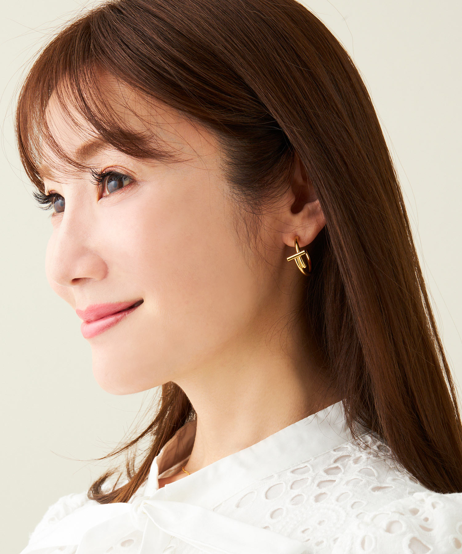 T フープ ピアス イヤリング T Hoop Pierce Earring （Liala） 全2種