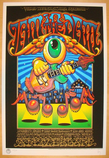 2008 Jam In The Dam - Amsterdam Silkscreen Concert Poster by Jeff
