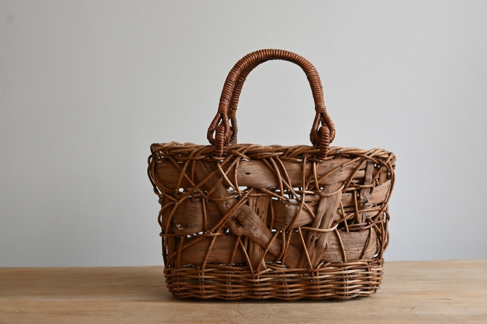 あけびと山葡萄のみだれ編みバッグ - ウェブショップ - jokogumo - よ