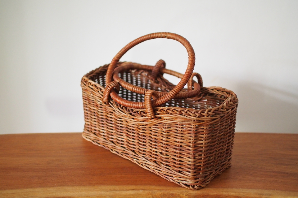 あけびの台形リング手かご（S) - ウェブショップ - jokogumo - よこぐも