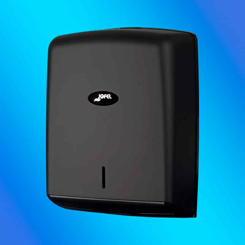 Z-FOLD TOWEL DISPENSER VALOR MATT BLACK ABS - Jofel Industrial S.A
