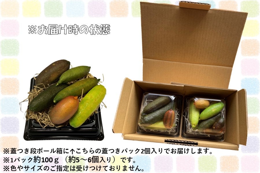 100g×2P入〉長崎県産 フィンガーライム（JA島原雲仙）: もぐもぐ