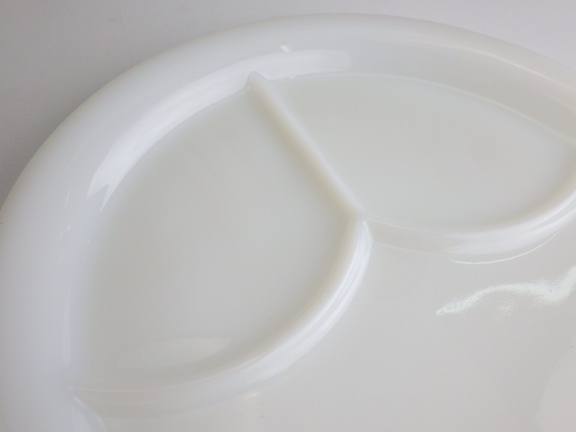 Fire king” white 3compartment Plate ファイヤーキング ホワイト 3