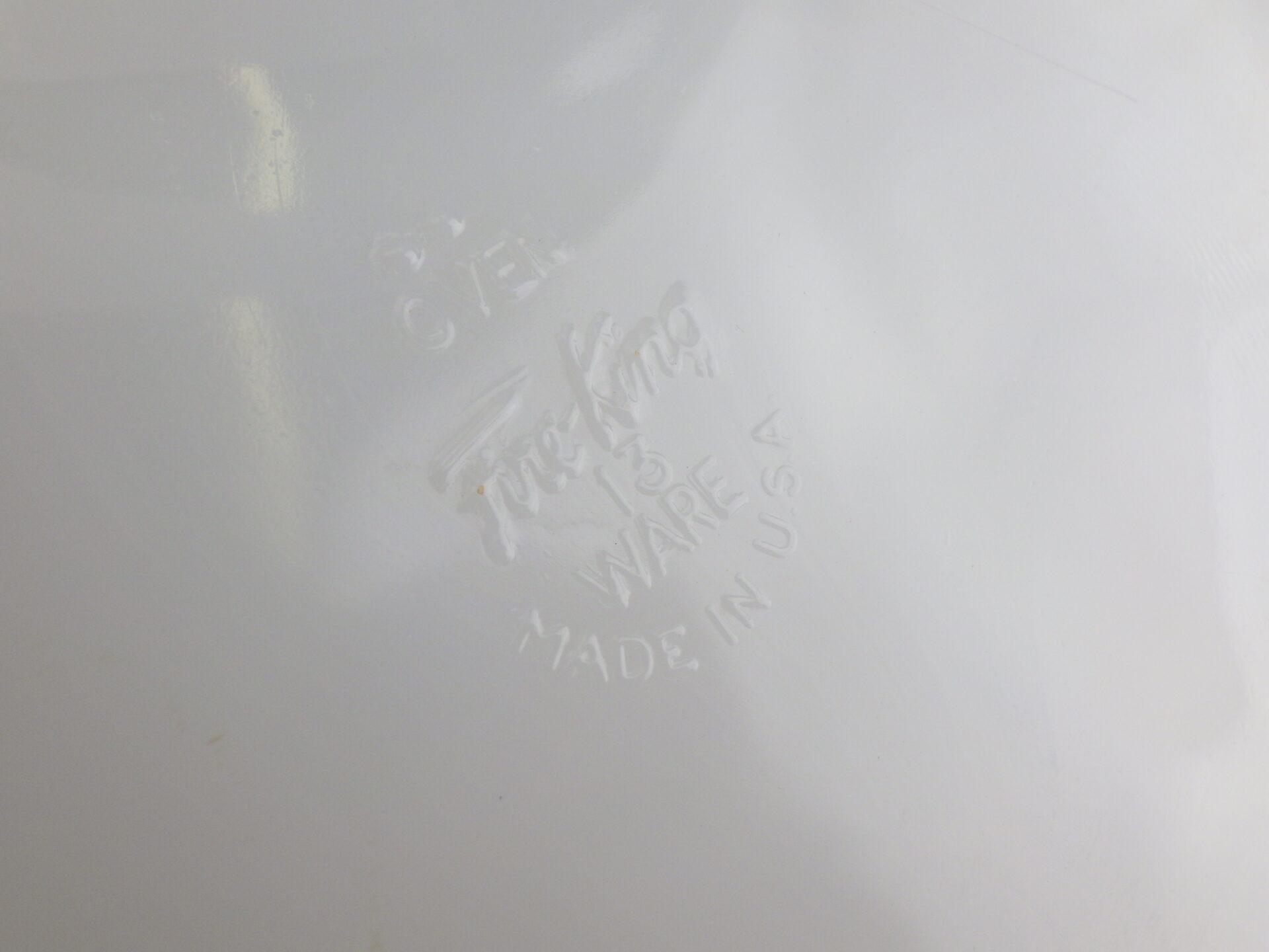 Fire king” white 3compartment Plate ファイヤーキング ホワイト 3