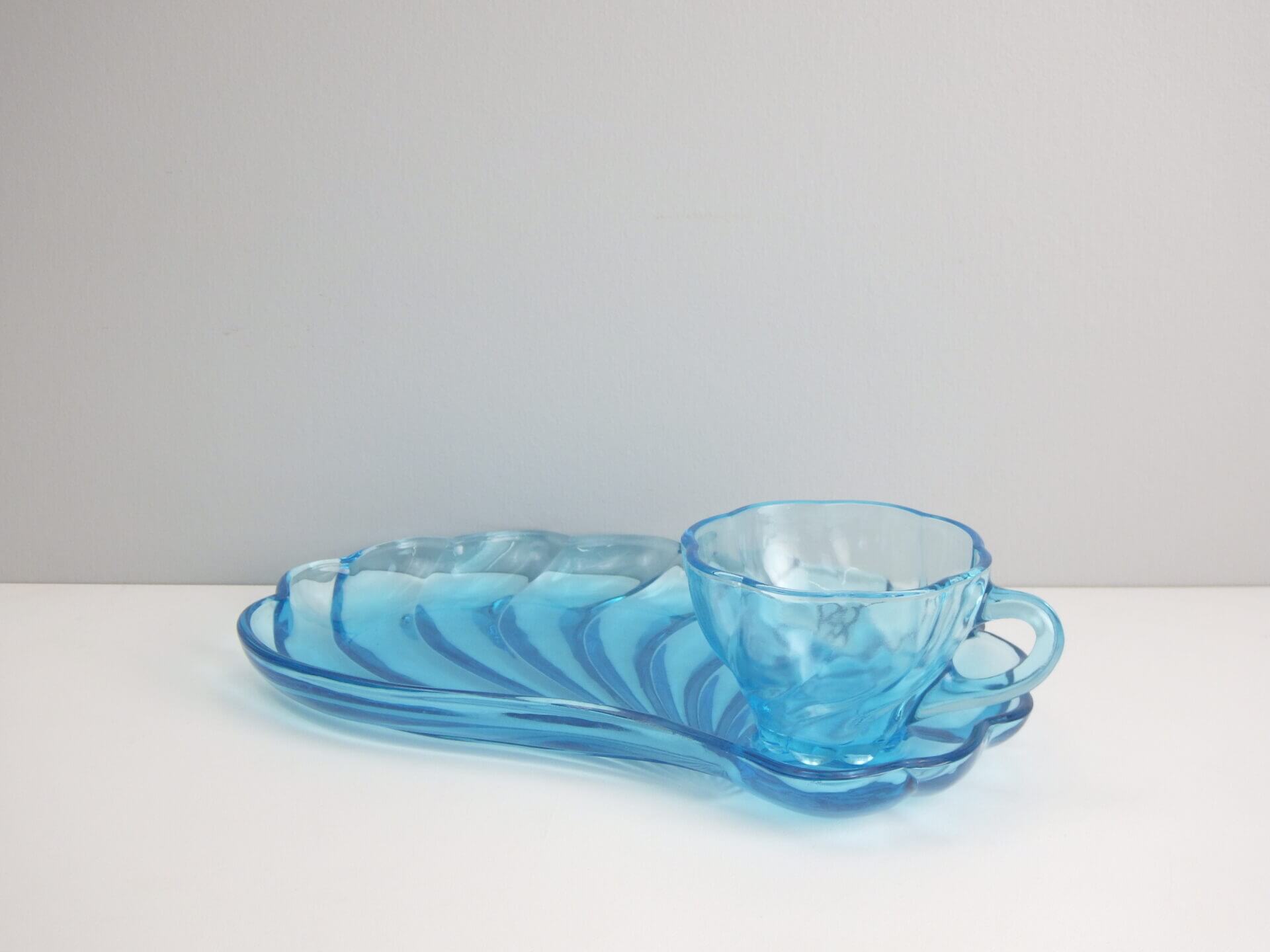 Hazel-Atlas” SEA SHELL Capri SNACK SET ヘーゼルアトラス シーシェル