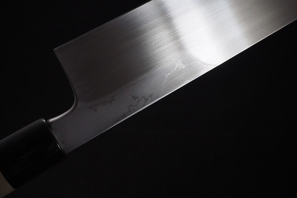 飯塚重房作 鍛地 薄刃7寸5分（210㎜）・片刃 | 日本刃物総本店