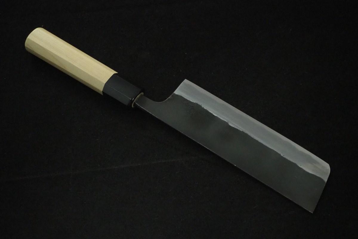 重房 包丁 三条鍛冶 飯塚解房 (銘/重房) 165mm 菜切包丁 黒打ち仕様 重