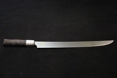 玉鋼包丁 尺二寸(360㎜) 直刃 無鑑査刀匠・廣木弘邦 作 | 日本刃物総本店