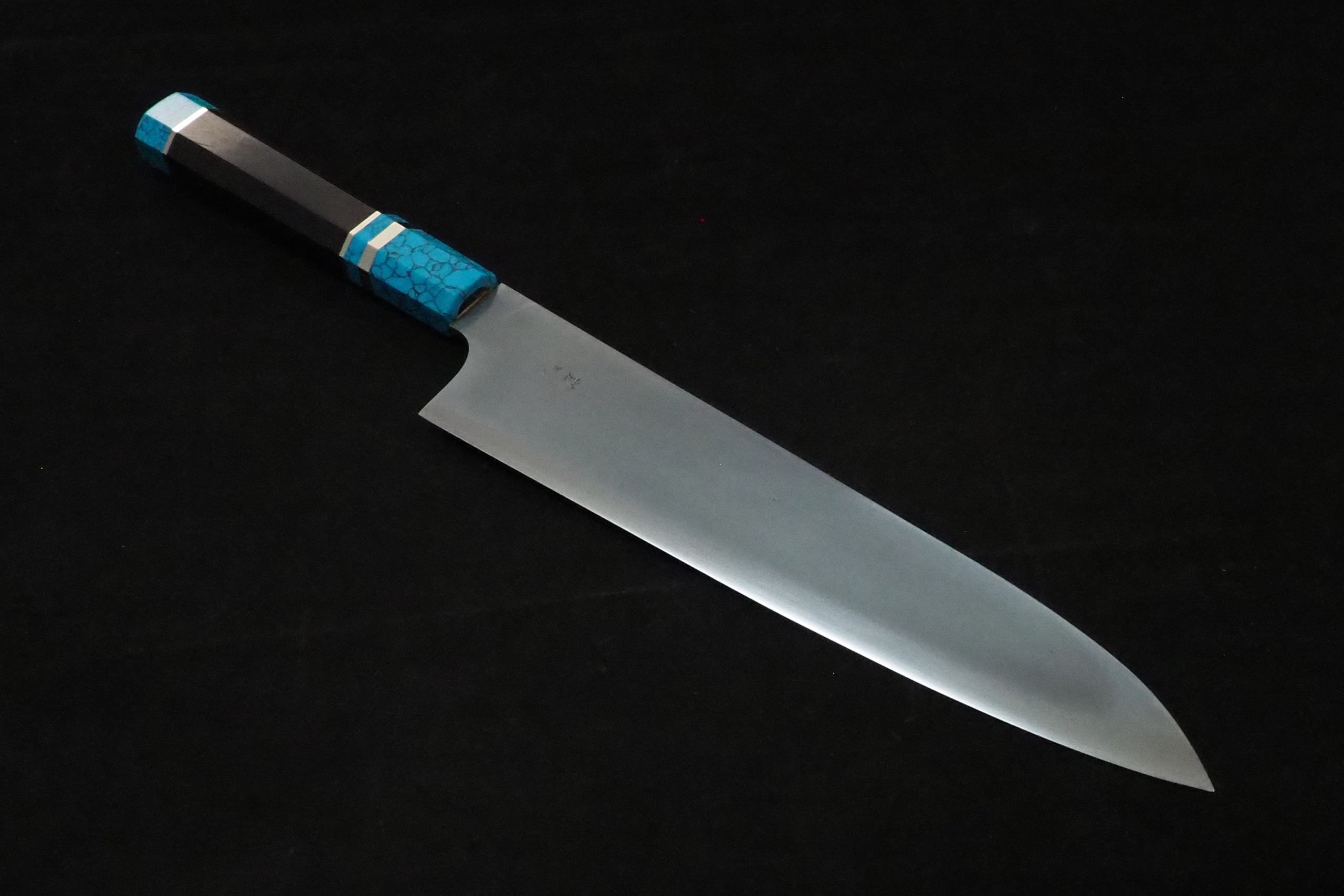 希少 黒刀 青鋼 切付 8寸出刃 希少 黒刀 青鋼 切付 8寸出刃 希少黒刀青鋼切