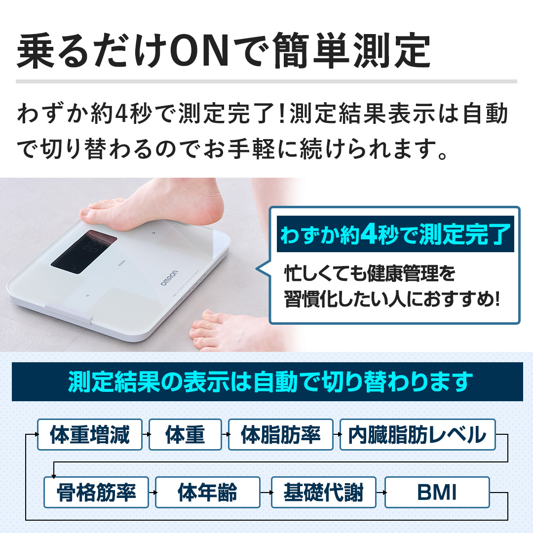 オムロン 計測器 体重体組成計 ホワイト KRD-608T2-W 血圧計セット