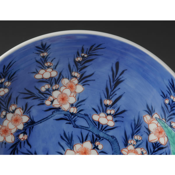 Japan Pottery Net / 色鍋島桃文七寸高台皿