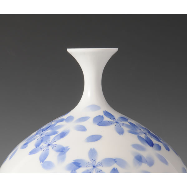 Japan Pottery Net / 和紙染桜文壺