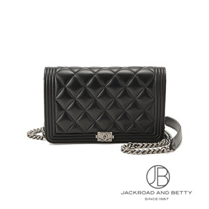 ボーイシャネル チェーンウォレット 長財布 ブラック 黒[AP1117 Y04638