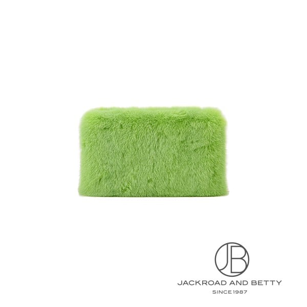 ファー クラッチ バッグ グリーン 緑[WW0B0175] Fur Clutch Bag Green