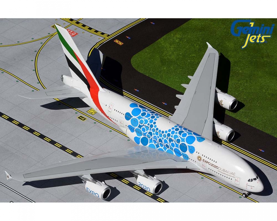 www.JetCollector.com: Emirates A380 Expo 2020 Blue A6-EOT 1:200