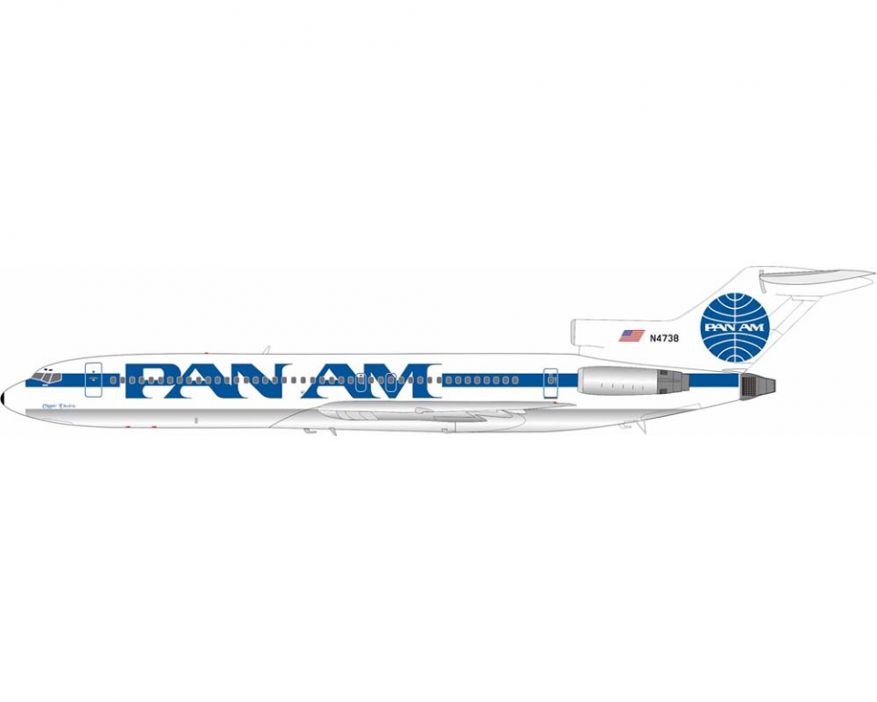 www.JetCollector.com: Pan Am Boeing 727-235 N4738 w/stand (ltd