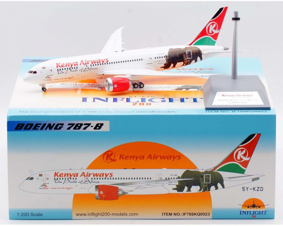 www.JetCollector.com: Kenya Airways B787-8 w/stand 5Y-KZD 1:200