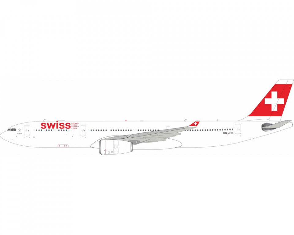 www.JetCollector.com: Swiss A330-300 w/stand HB-JHG 1:200 Scale