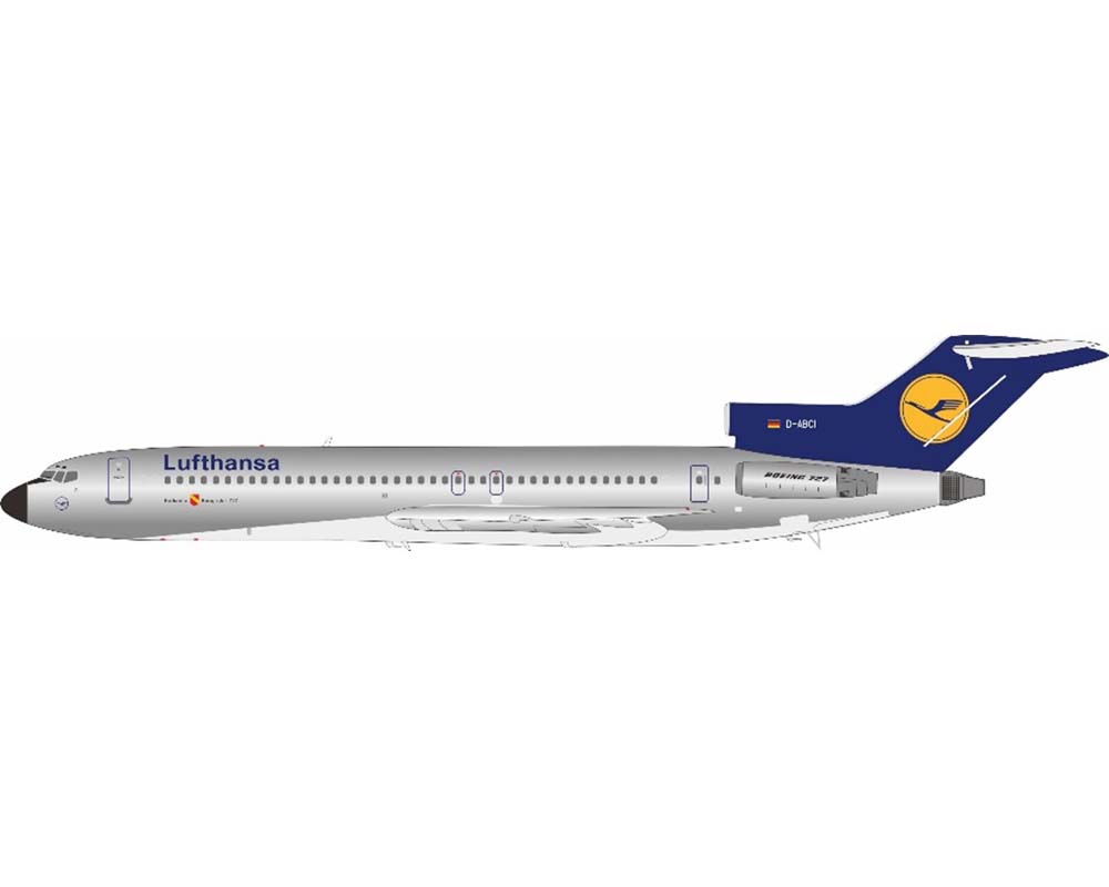 www.JetCollector.com: Lufthansa B727-200 polished, w/stand D-ABCI