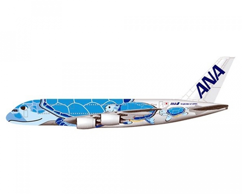www.JetCollector.com: ANA All Nippon Airbus A380 JA381A Flying