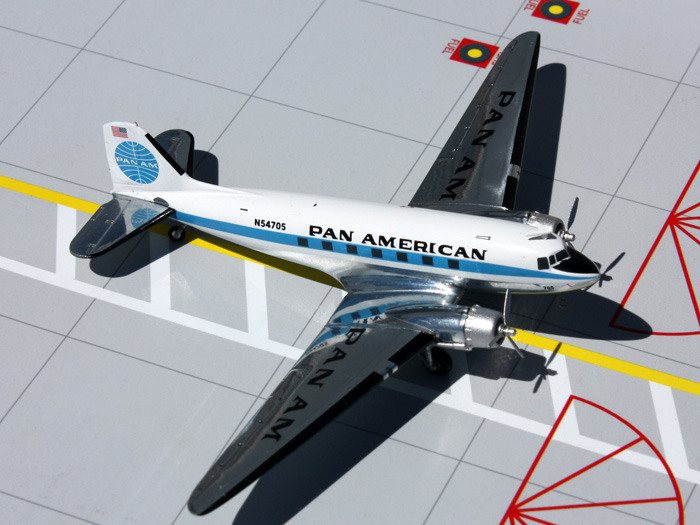 www.JetCollector.com: PAN AMERICAN DC-3 (POLISHED N54705)1:200 Scale