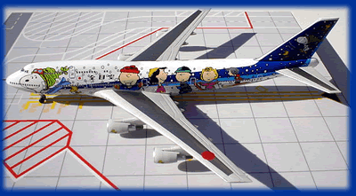 1/200 ANA B747-400D JA8965 スヌーピー 特別塗装 1:200 SQ Wings ANA