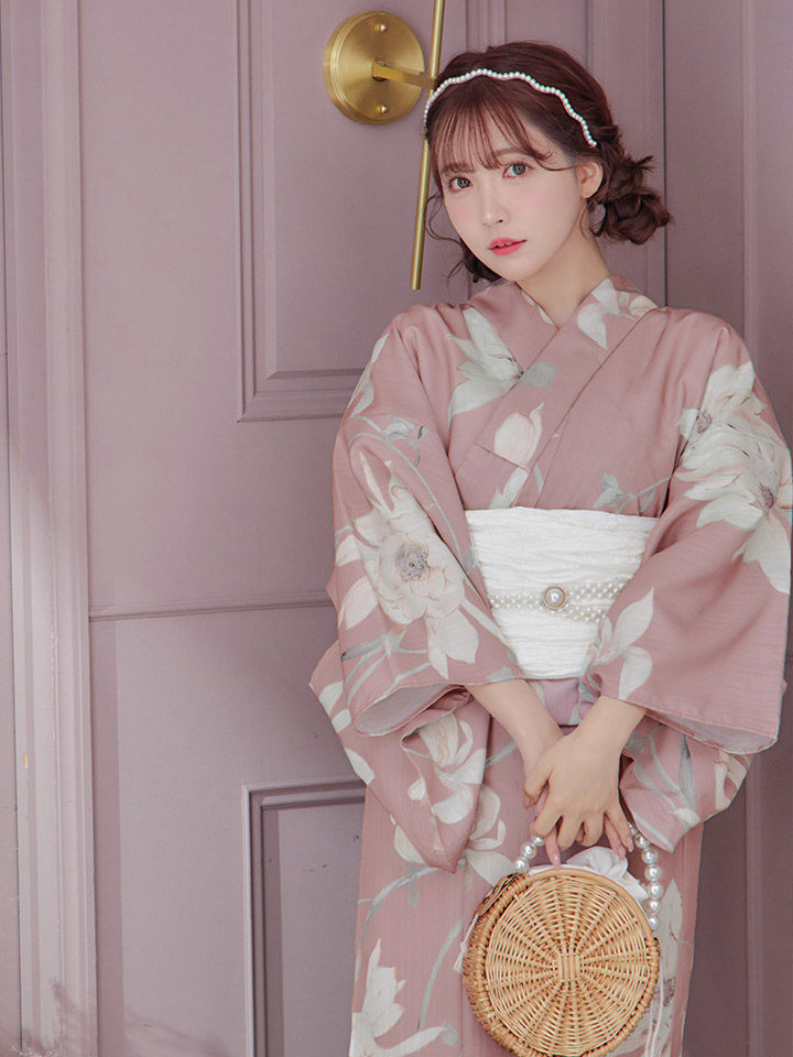 浴衣セール！】【即日発送】【浴衣】 大人スウィート/ピンク地フラワー