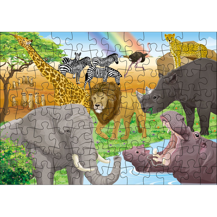 KMN-JP-56 STEP5 大自然の動物たち 96/117/140ピース くもん出版 の