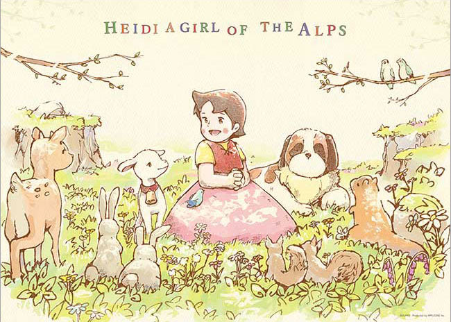 APP-500-327 アルプスの少女ハイジ 木もれ陽の下で 500ピース アップル