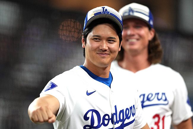 オールスター戦前日に笑顔を見…：投打「二刀流」大谷翔平 2024年