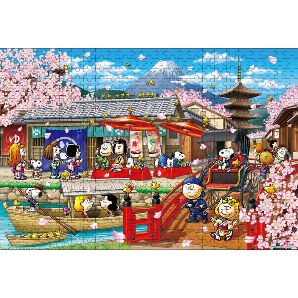 スヌーピー イン ジャパン 500ピース 38×52cm 木製 ジグソーパズル