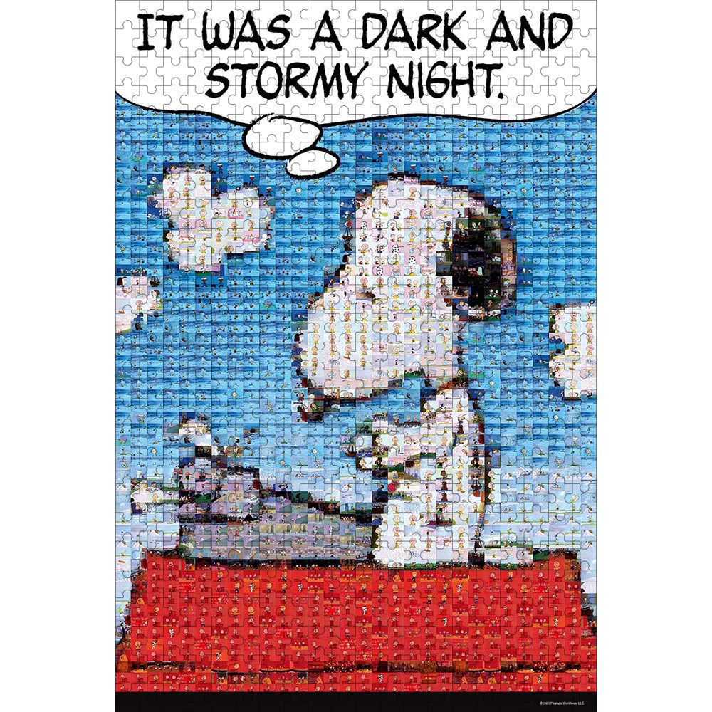 ジグソーパズル モザイクアート スヌーピーとタイプライター 500ピース