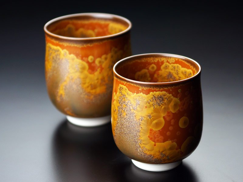 有田焼】夫婦湯呑 金華紋 - JTOPIA