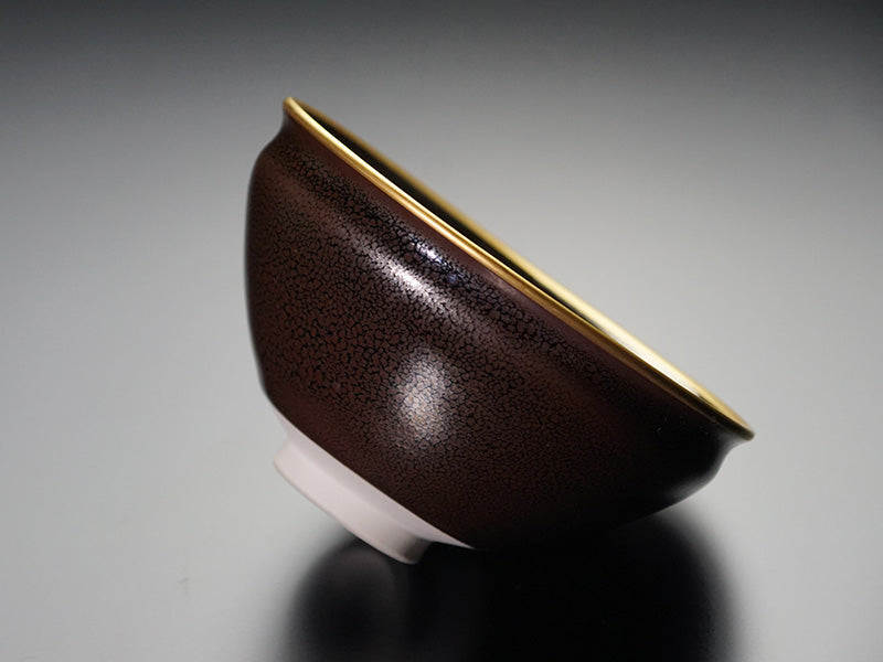 有田焼】抹茶茶碗 油滴天目茶盌(金覆輪仕立) - JTOPIA