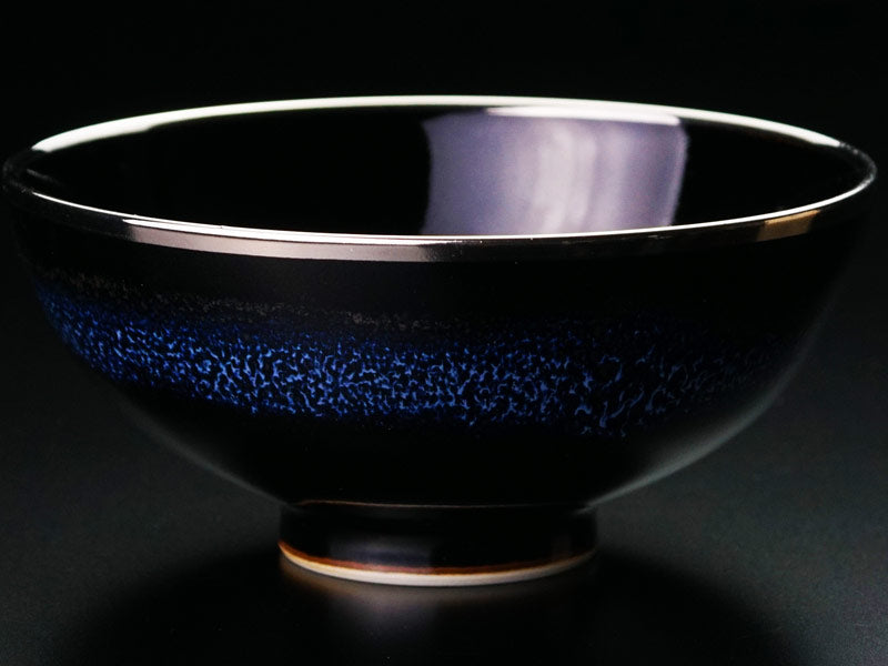 本金と白金の永久なる輝き【有田焼】睦揃（夫婦茶碗セット）青き明星