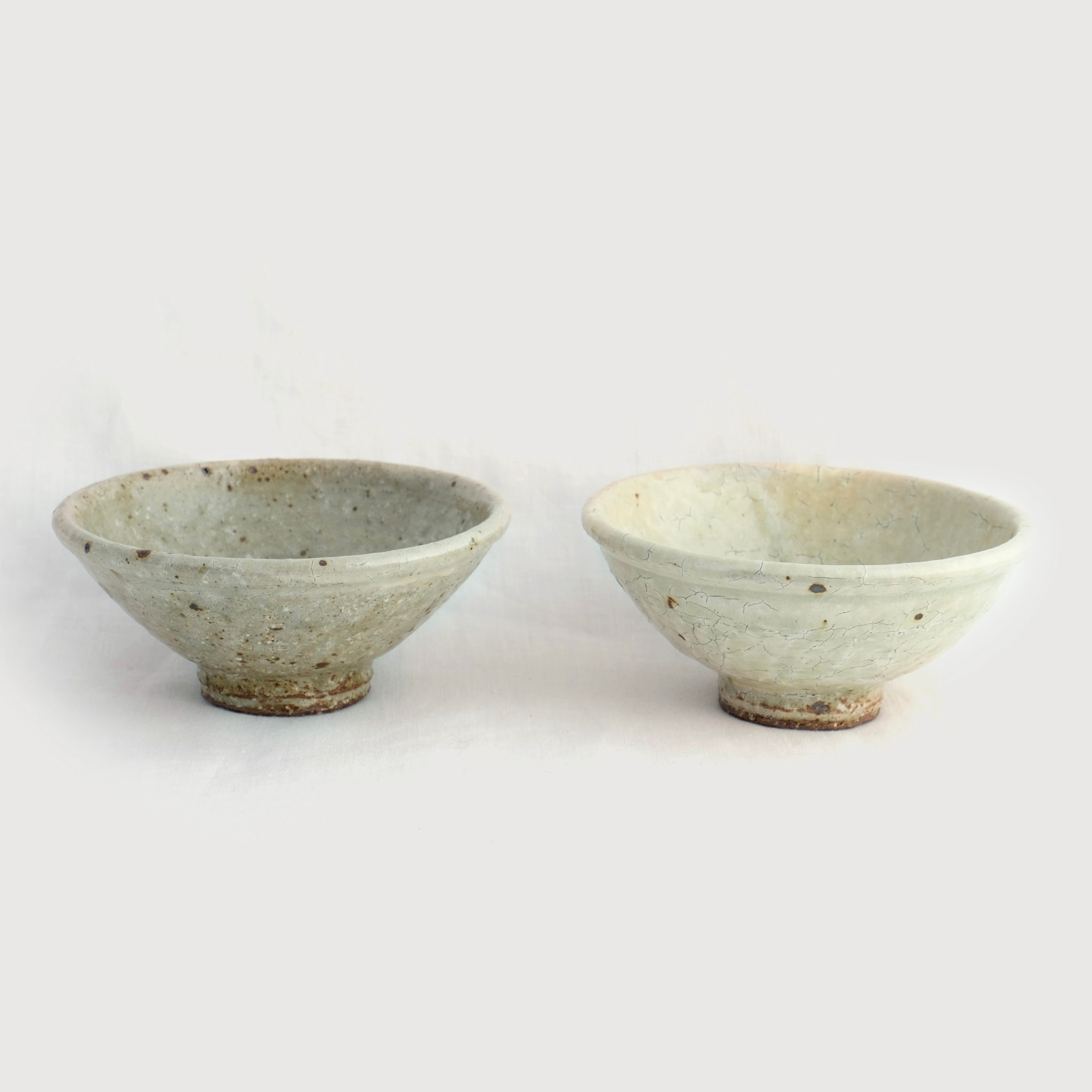 飯碗｜お茶碗｜薄灰色｜粉引｜益子｜中村哲雄｜Tetsuo NAKAMURA