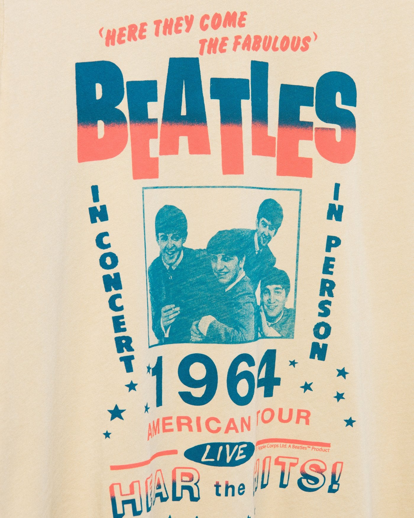 The Beatles 1964 Tour Vintage Tee | Junk Food Clothing – Junk Food