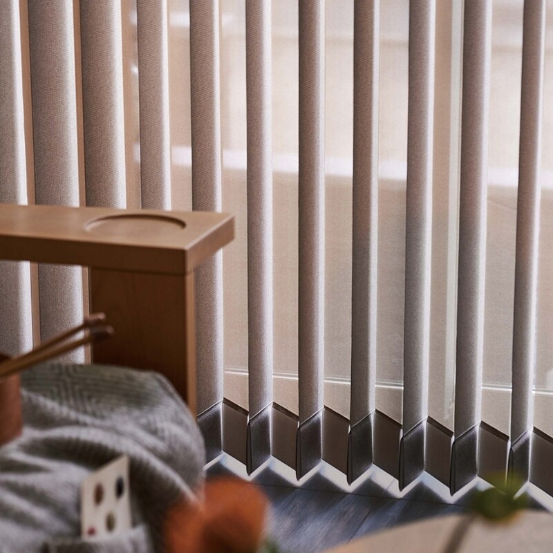 バーチカルブラインド-ラフィー- ブロンズブラウン A8709 ｜ジャスト