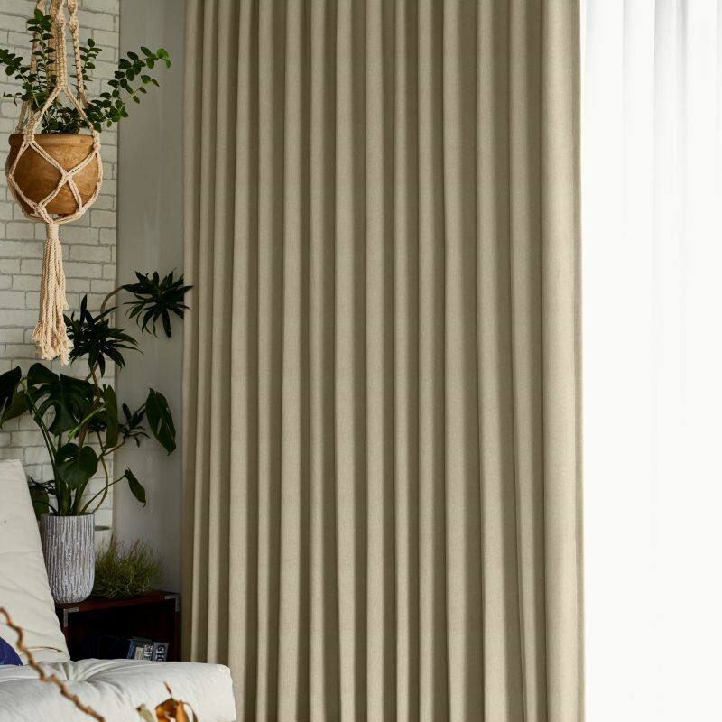 グレーンバッグ 特価カーテン JC-46018 アイボリー ｜ジャストカーテン