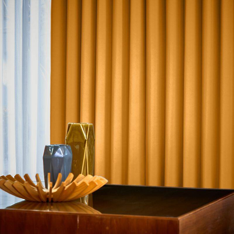 ツル カーテン JD-67210R オレンジ ｜ジャストカーテン