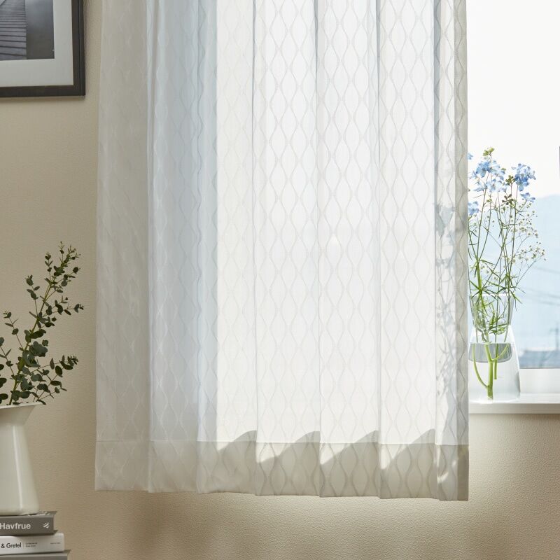 ミラー・遮熱・UVカット】ミミック レースカーテン JD-68006