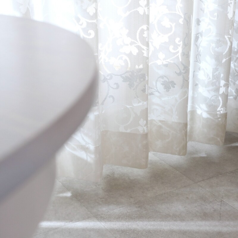 ミラー】トスカ レースカーテン JD-68022 ホワイト ｜ジャストカーテン