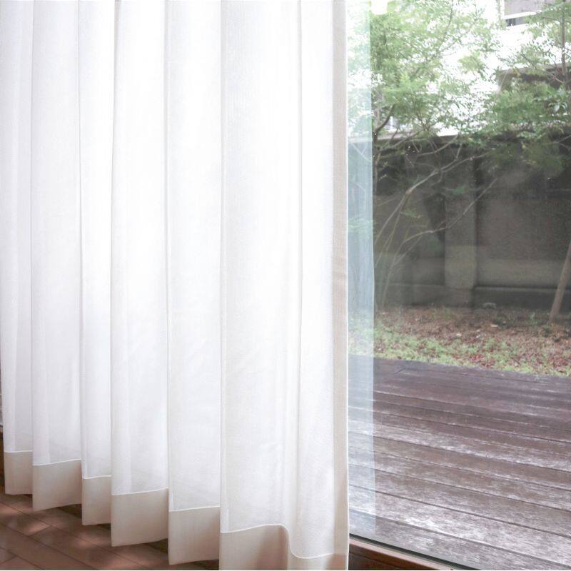 ミラー・遮像・UVカット・遮熱・抗菌・消臭】ナナミ レースカーテン