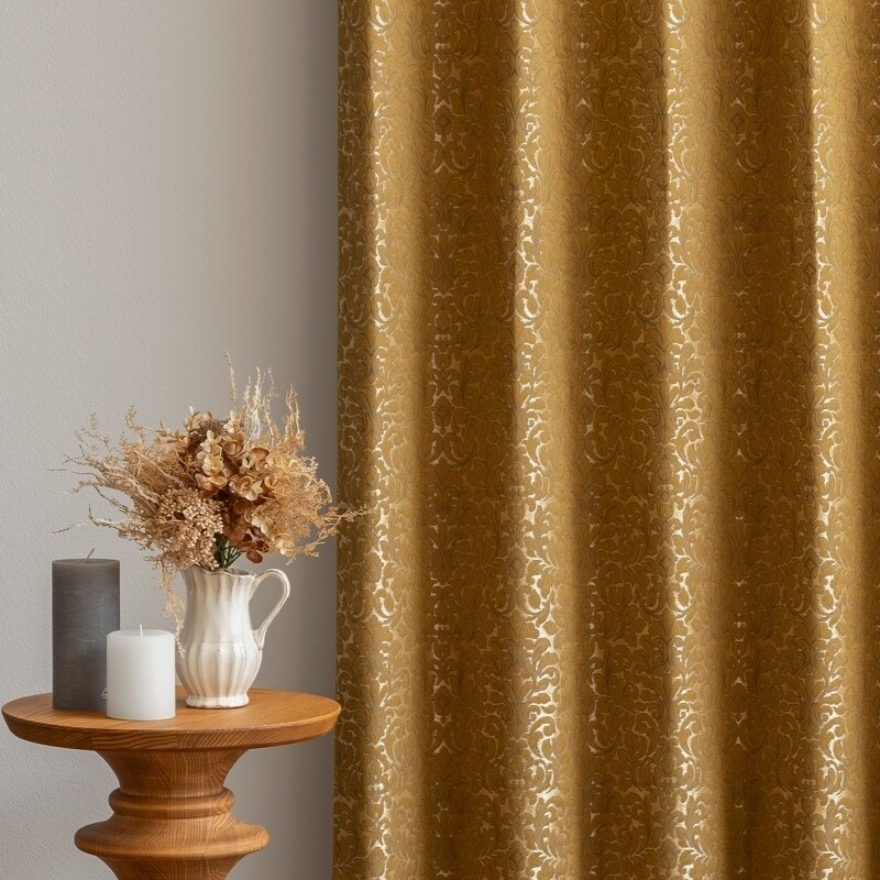 ウィンザー カーテン JE-86002 ゴールド ｜ジャストカーテン