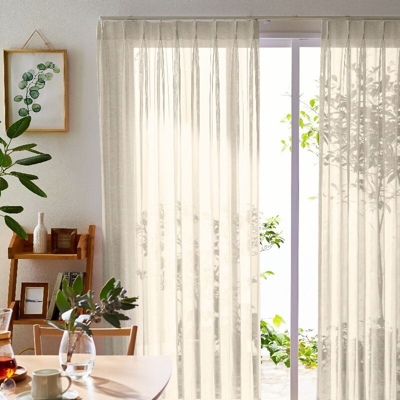 チェスター カフェカーテン JE-88001 キナリ ｜ジャストカーテン